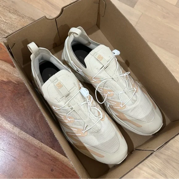 Salomon XT-Rush 2 Trainers Sneakers Bleached Sand Hazelnut - Picture 3 of 6